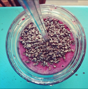 Instagram foto van een gezonde smoothie